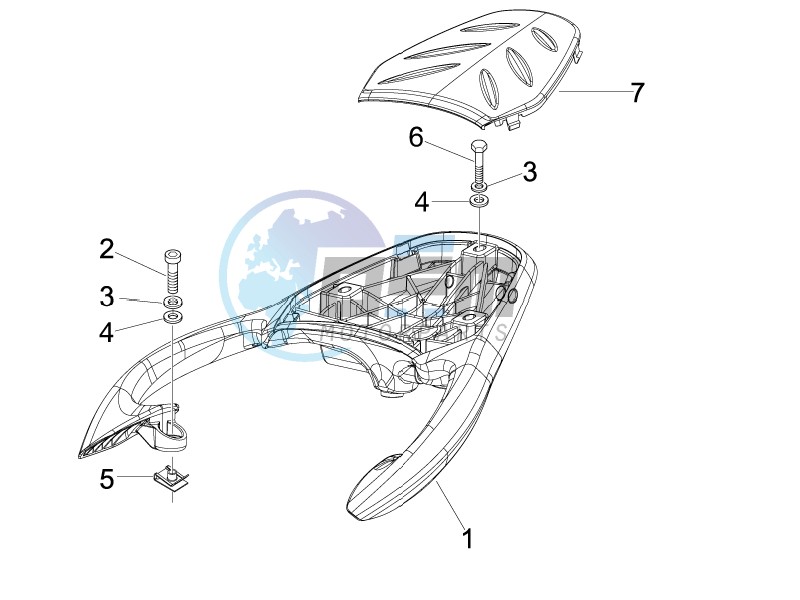 Rear luggage rack