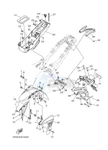 MT07 700 (1WSG) drawing FENDER