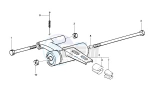 SKIPPER 4T 125-150 drawing Swinging arm