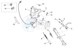 Griso V 8V 1200 drawing Lateral stand