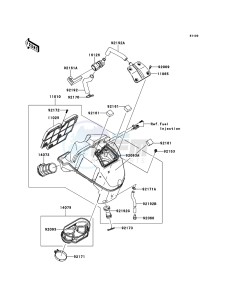 ER-6n ABS ER650D9F GB XX (EU ME A(FRICA) drawing Air Cleaner