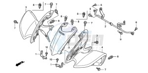 TRX90 drawing FRONT FENDER