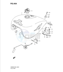 VZ800K9 drawing FUEL TANK (MODEL K7/K8)