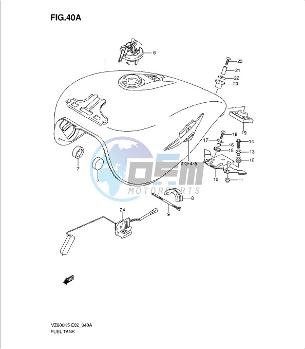 FUEL TANK (MODEL K7/K8)