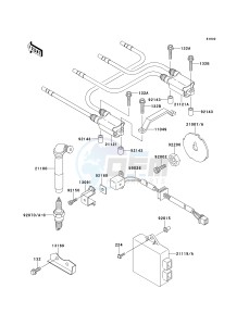 ZX 1100 E [GPZ 1100] (E1-E3) [GPZ 1100] drawing IGNITION SYSTEM