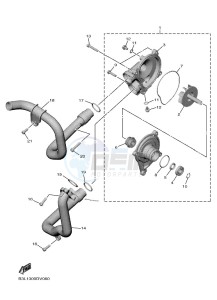 YZF1000D YZF-R1M (B4S1) drawing WATER PUMP