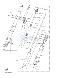 VMX17 VMAX17 1700 VMAX (2S3W) drawing FRONT FORK