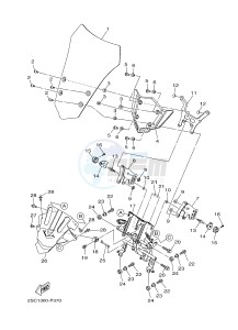 MT09TRA MT-09TRA TRACER 900 (2SC3) drawing WINDSHIELD