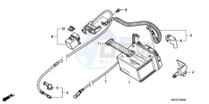 CRF250XB CRF250X ED drawing BATTERY