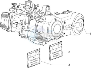 MP3 400 rl Touring drawing Engine assembly