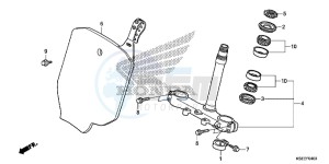 CRF150RBE CRF150RB Europe Direct - (ED) drawing STEERING STEM