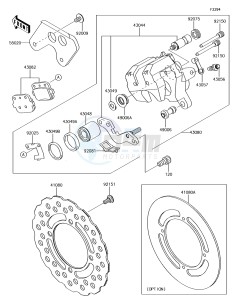 KX85 KX85CEF EU drawing Rear Brake