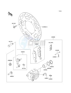 VN 900 C [VULCAN 900 CUSTOM] (7F-9FA) C9F drawing FRONT BRAKE