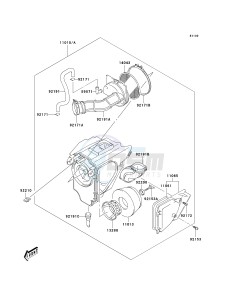 KLX 125 B [KLX125L] (B1-B3) [KLX125L] drawing AIR CLEANER