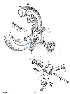 FZ50 (E1) drawing FRONT WHEEL