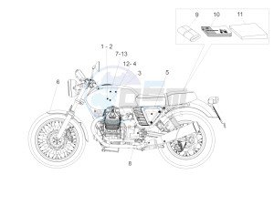 V7 II Special ABS 750 drawing Decal and plate set