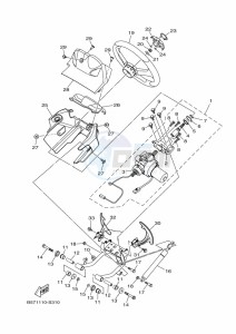 YXZ1000ET YXZ1000R SS (BASN) drawing STEERING 2