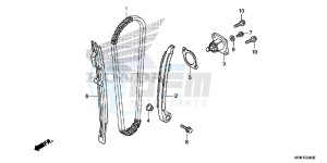 CRF250RG CRF250R ED drawing CAM CHAIN/TENSIONER