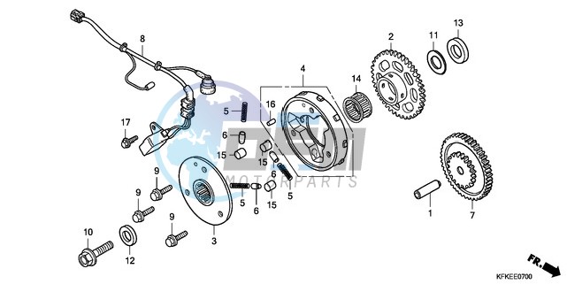 PULSE GENERATOR/STARTING CLUTCH