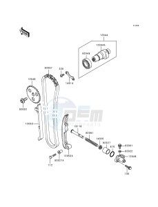 KLF 300 B [BAYOU 300] (B1-B4) [BAYOU 300] drawing CAMSHAFT_TENSIONER