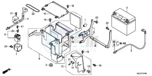 VT750C2BB Shadow E drawing BATTERY (VT750C2B/C/CA)