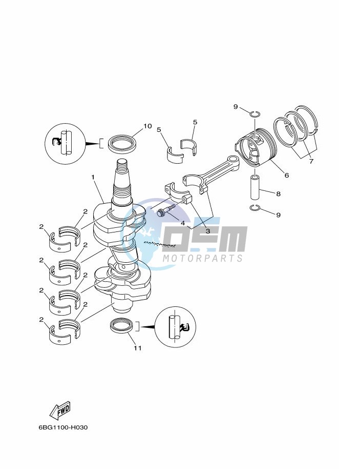 CRANKSHAFT--PISTON