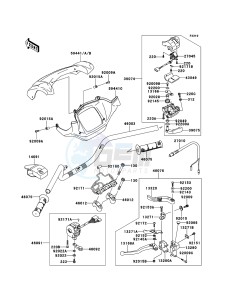 KVF650_4X4 KVF650FDF EU GB drawing Handlebar