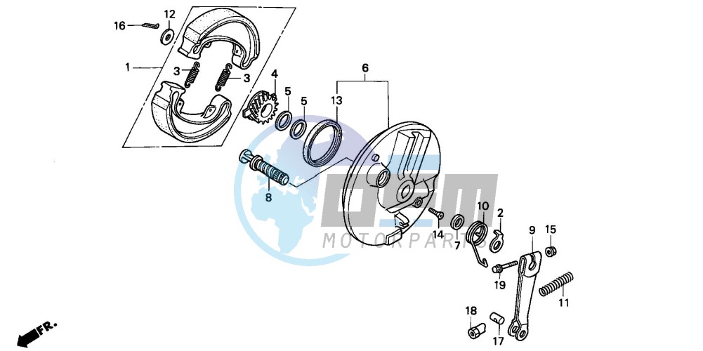 FRONT BRAKE PANEL