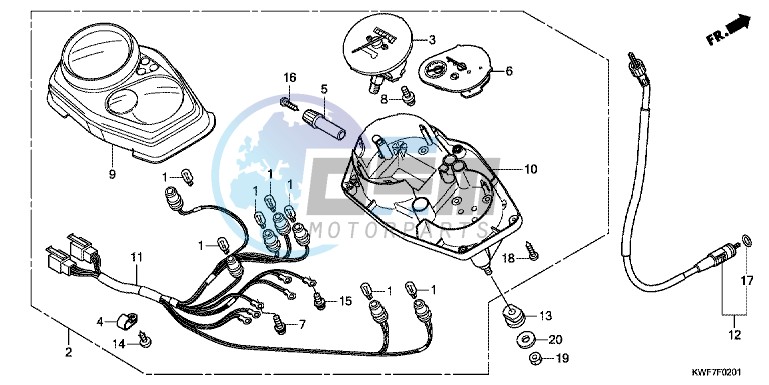 METER (CBF125MB/ D)