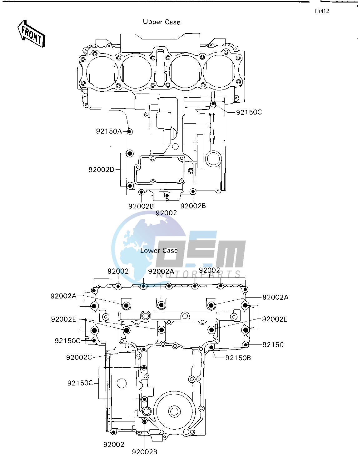 CRANKCASE BOLT PATTERN