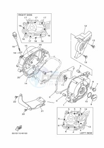 TT-R110E TT-R110 (BMAB) drawing CRANKCASE COVER 1