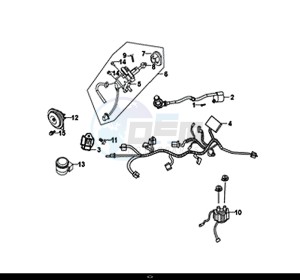 ORBIT II 50 (25 KM/H) (AE05W8-NL) (L8-M0) drawing WIRE HARNESS