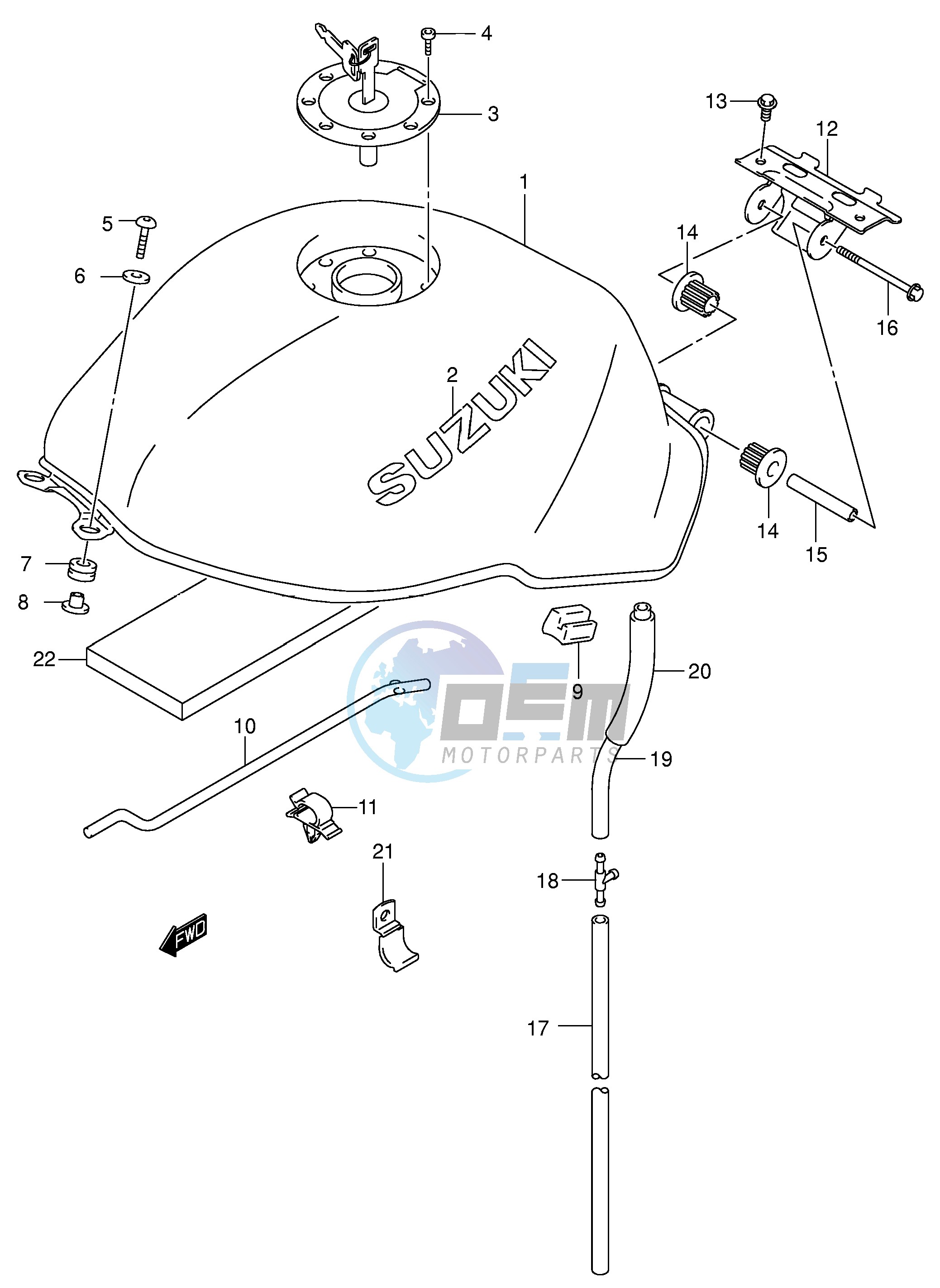 FUEL TANK (MODEL K1)