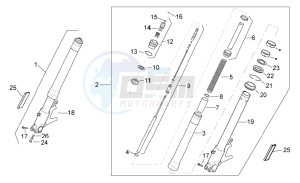 Griso S.E. 1200 8V USA-CND drawing Front fork