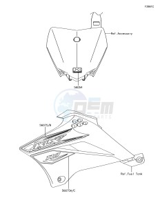 KLX110 KLX110CJF EU drawing Decals