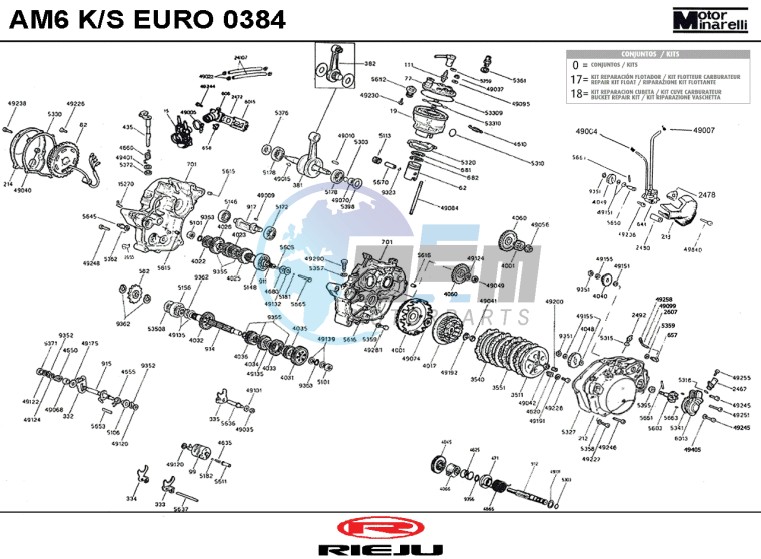 ENGINE  AM6 K/S EURO 0384