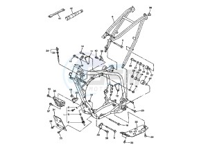 YZ F 450 drawing FRAME