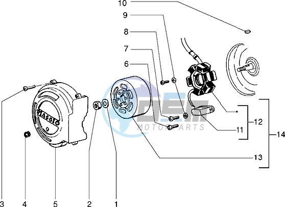 Flywheel magneto