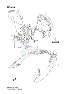 AN400Z ABS BURGMAN EU-UK drawing PILLION RIDER HANDLE