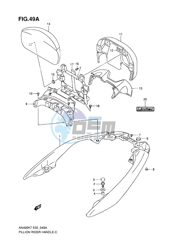 PILLION RIDER HANDLE