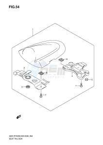 GSX-R750 (E3-E28) drawing SEAT TAIL BOX