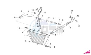 RSV 4 1000 4V SBK-FACTORY drawing Oil cooler