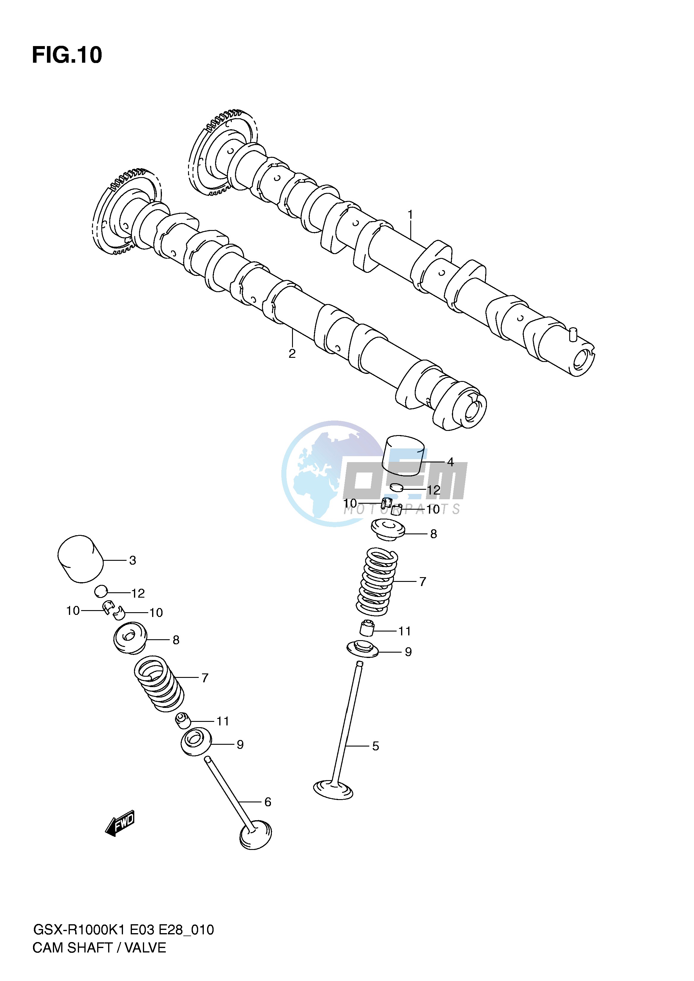 CAM SHAFT - VALVE