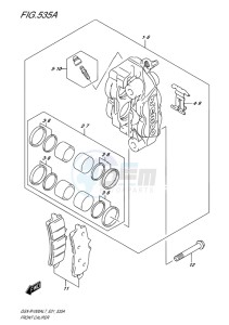 GSX-R1000 EU drawing FRONT CALIPER