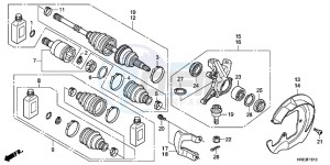 TRX500FED TRX500FE Europe Direct - (ED) drawing FRONT KNUCKLE