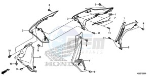 CRF250LE CRF250L Korea - (KO) drawing RADIATOR SHROUD