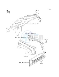 KRF 750 D [TERYX 750 4X4] (D8F) D8F drawing REFLECTORS-- CN- -