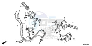 NC750XDG SH125AS UK - (E) drawing SWITCH/ CABLE ( NC750XD)