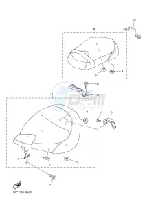 XVS950CU XVS950 ABS (1XC2) drawing SEAT