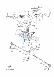 YFM700FWBD KODIAK 700 EPS (BGFM) drawing STEERING